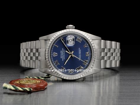 rolex giubile quadrante blu numeri romani secondo polso|Acquista Rolex Datejust II su Chrono24.